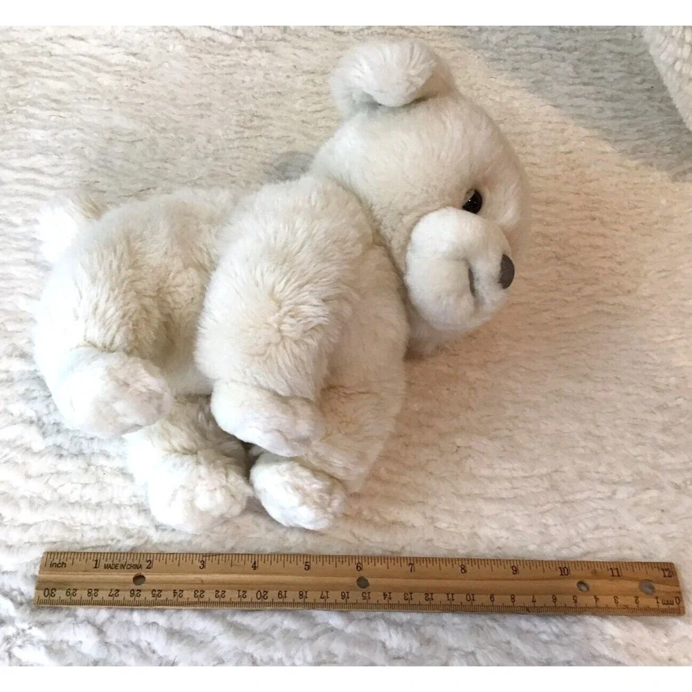 Gund Plush Dog Sadie Puppy Creamy White Stuffed Animal 10 Inch Toy HTF Beige